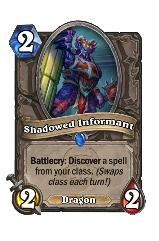 Shadowed Informant Hearthstone kártya
