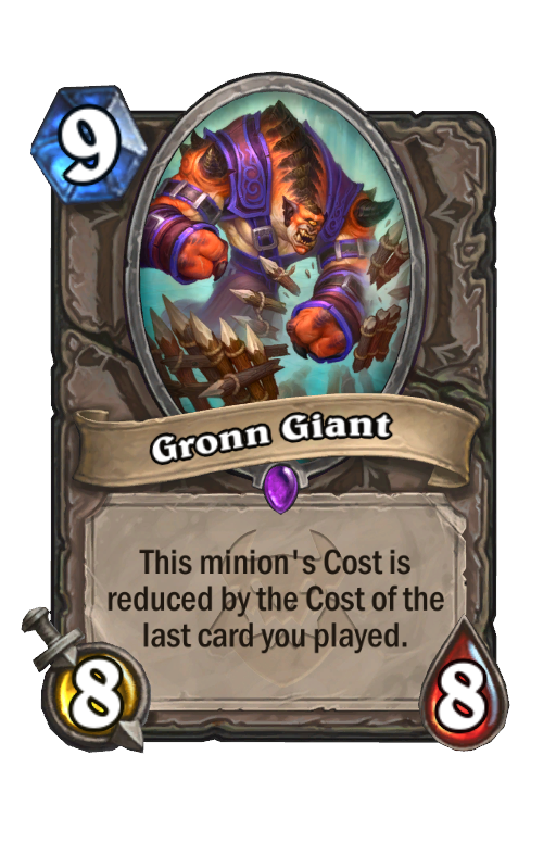 Gronn Giant Hearthstone kártya