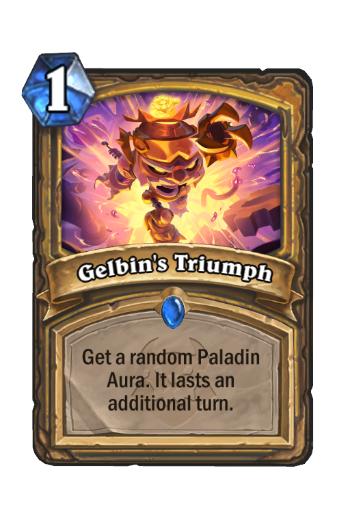 Gelbin's Triumph Hearthstone kártya