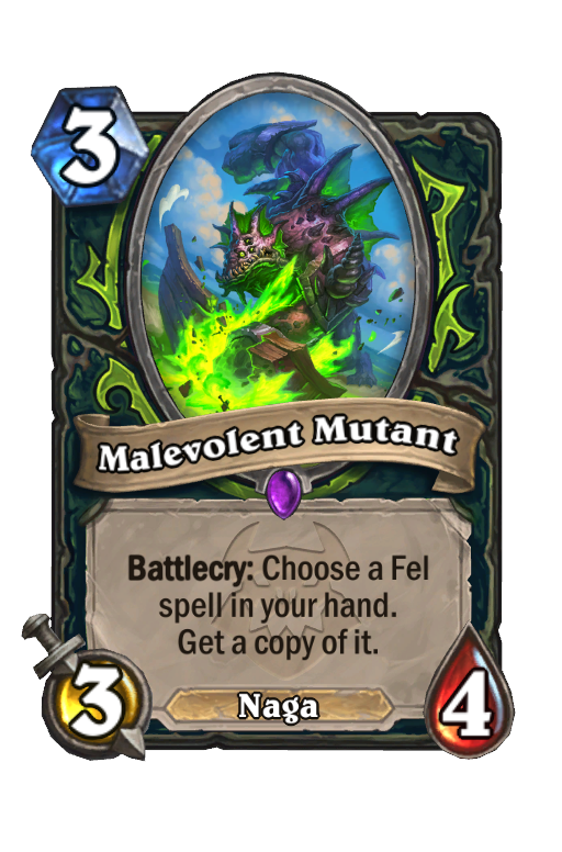 Malevolent Mutant Hearthstone kártya