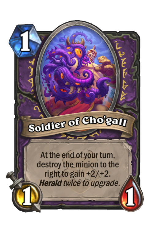 Soldier of Cho'gall Hearthstone kártya
