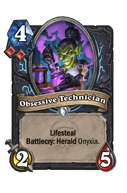 Obsessive Technician Hearthstone kártya