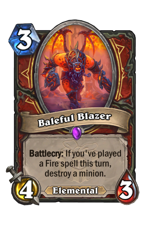 Baleful Blazer Hearthstone kártya