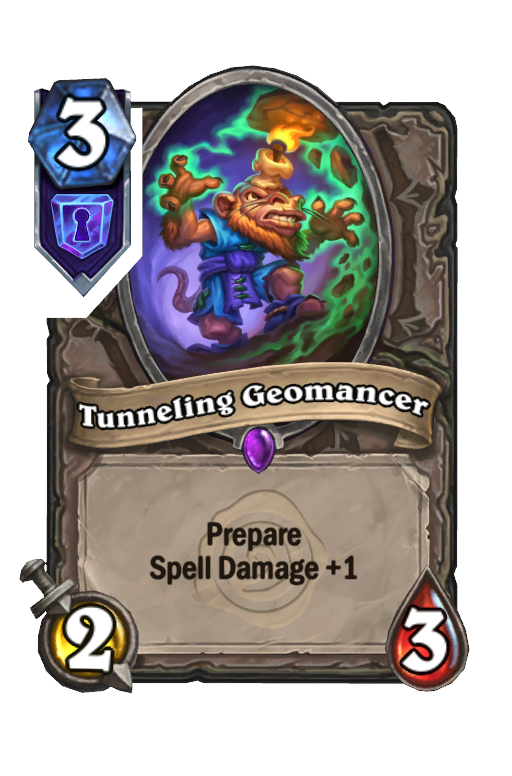 Tunneling Geomancer Hearthstone kártya