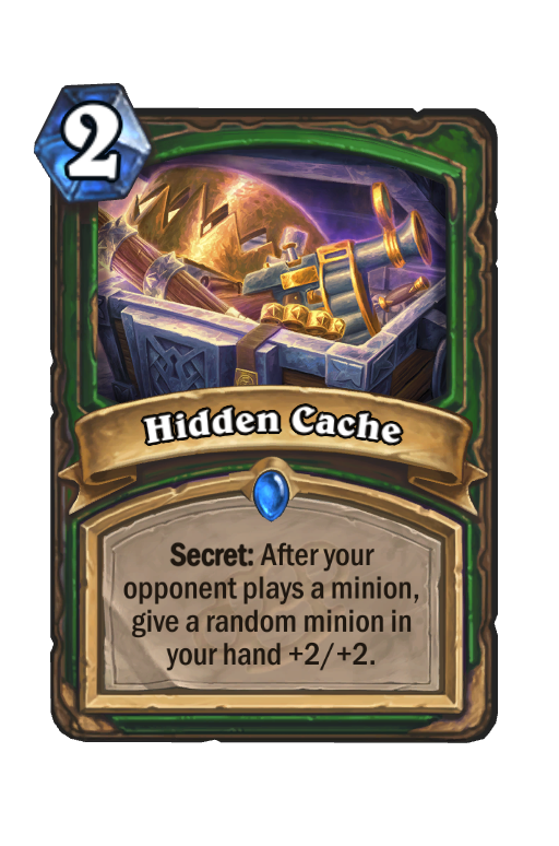 Hidden Cache Hearthstone kártya
