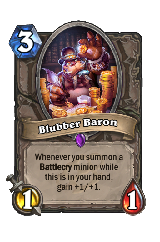 Blubber Baron Hearthstone kártya