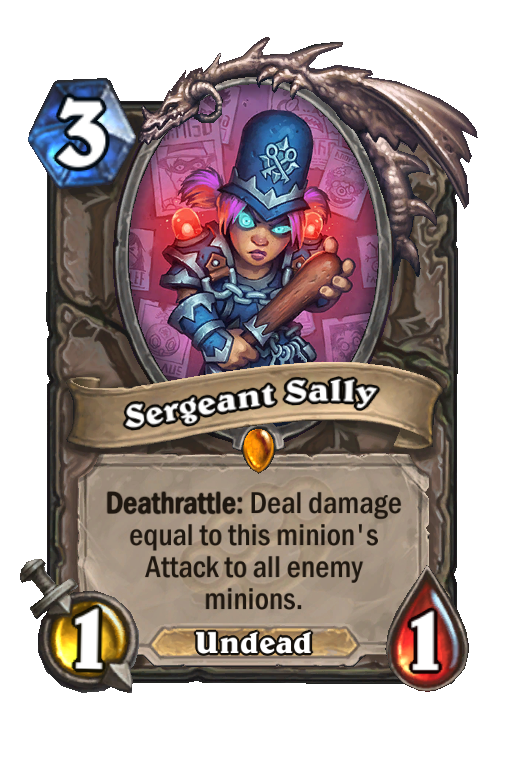Sergeant Sally Hearthstone kártya