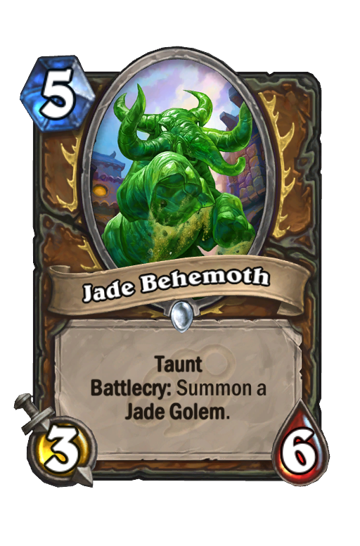 Jade Behemoth Hearthstone kártya