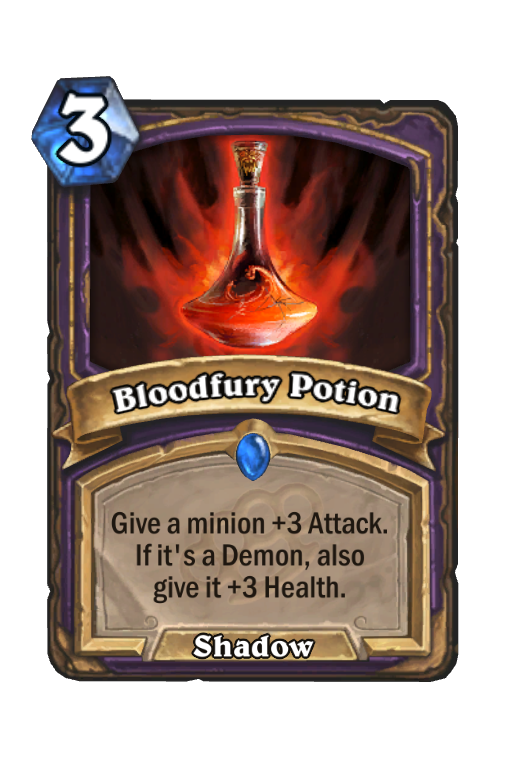 Bloodfury Potion Hearthstone kártya