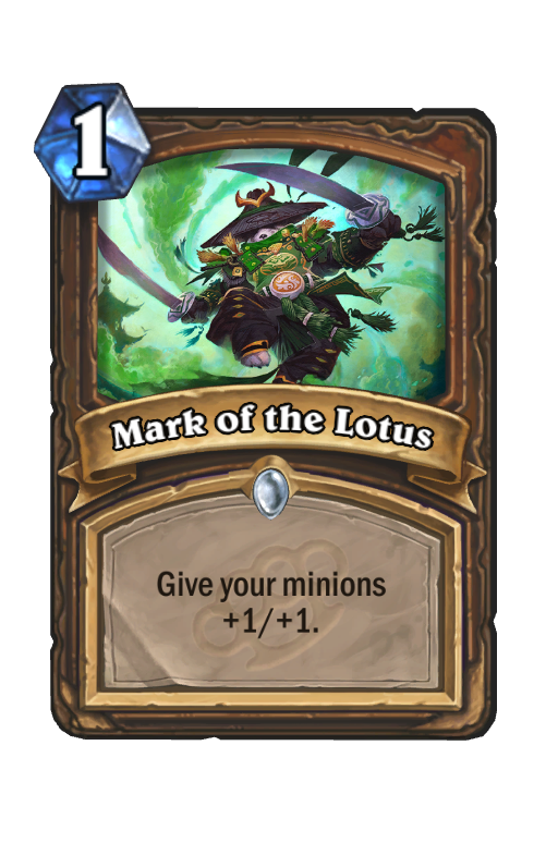Mark of the Lotus Hearthstone kártya