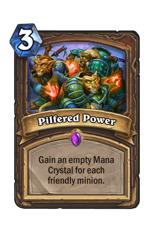 Pilfered Power Hearthstone kártya
