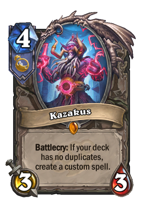 Kazakus Hearthstone kártya