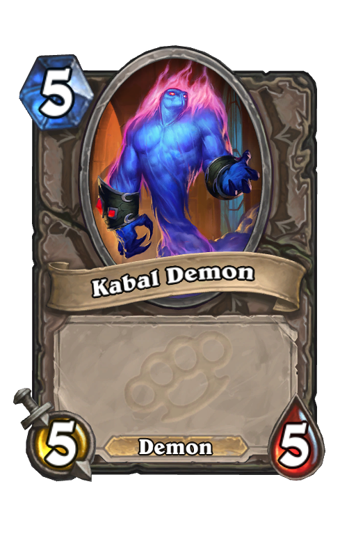 Kabal Demon Hearthstone kártya