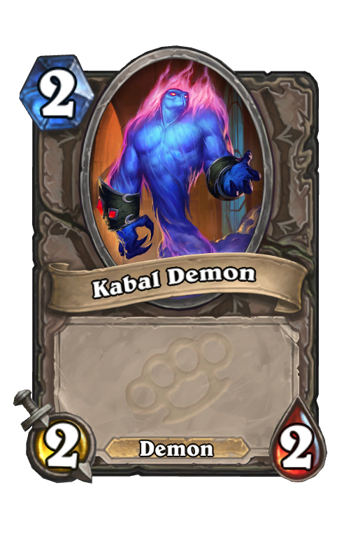 Kabal Demon Hearthstone kártya
