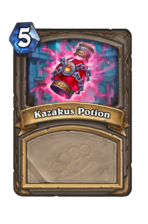 Kazakus Potion Hearthstone kártya