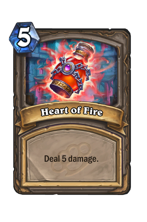 Heart of Fire Hearthstone kártya
