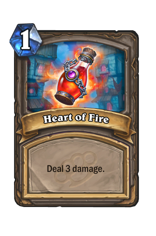 Heart of Fire Hearthstone kártya
