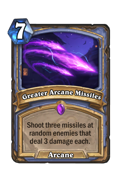 Greater Arcane Missiles Hearthstone kártya