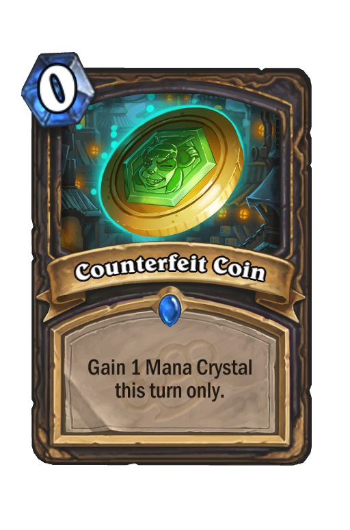Counterfeit Coin Hearthstone kártya