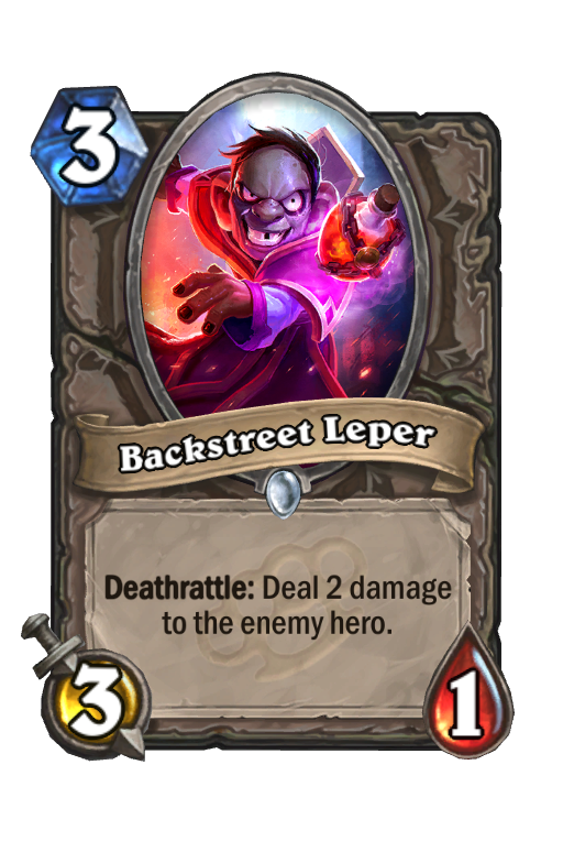 Backstreet Leper Hearthstone kártya