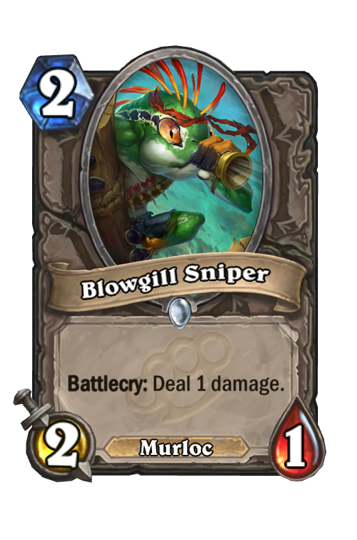 Blowgill Sniper Hearthstone kártya