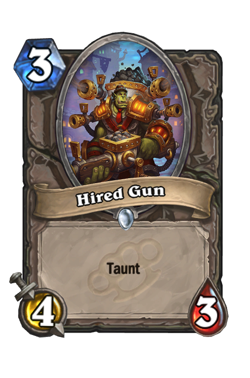 Hired Gun Hearthstone kártya