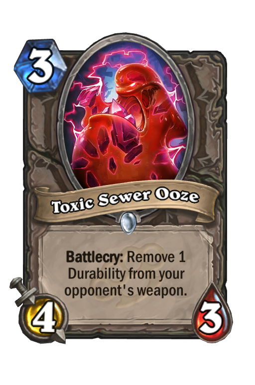 Toxic Sewer Ooze Hearthstone kártya