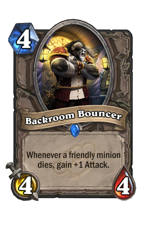 Backroom Bouncer Hearthstone kártya
