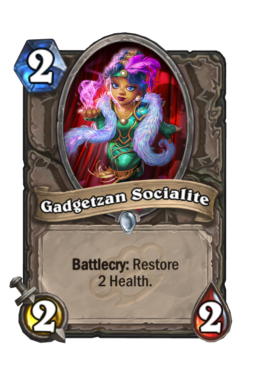 Gadgetzan Socialite Hearthstone kártya