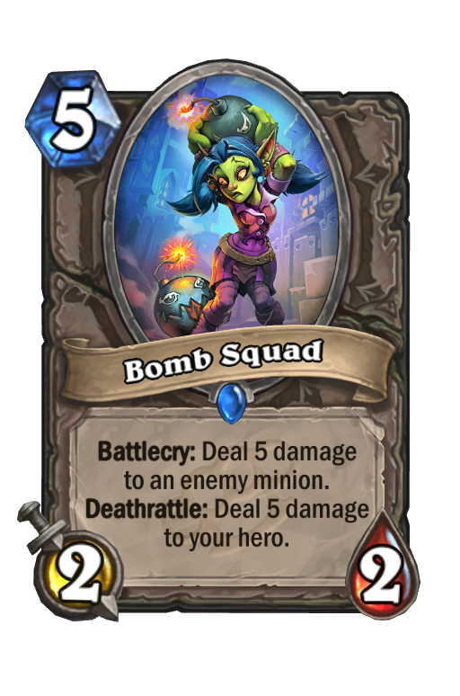 Bomb Squad Hearthstone kártya