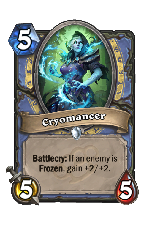 Cryomancer Hearthstone kártya
