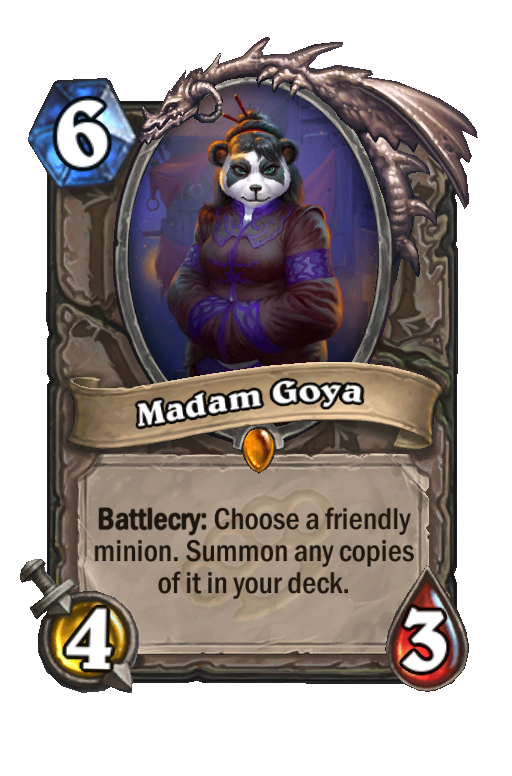 Madam Goya Hearthstone kártya