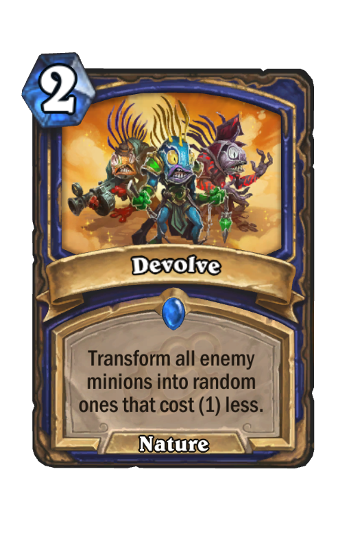 Devolve Hearthstone kártya