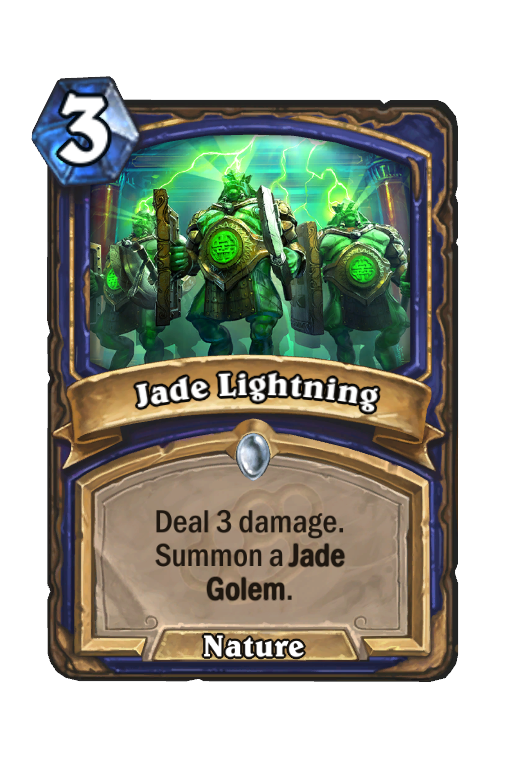 Jade Lightning Hearthstone kártya