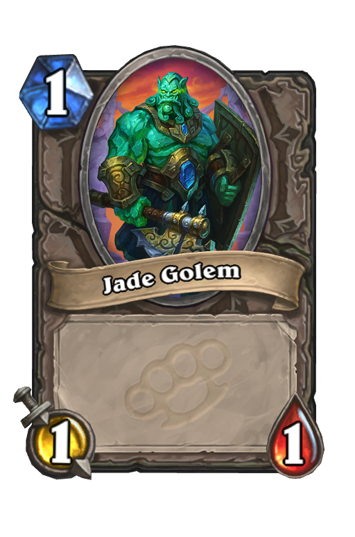 Jade Golem Hearthstone kártya