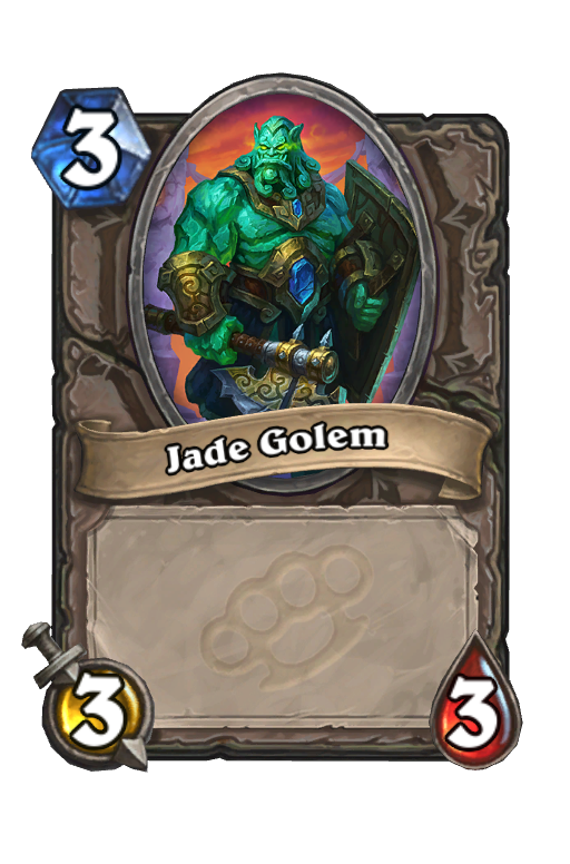 Jade Golem Hearthstone kártya