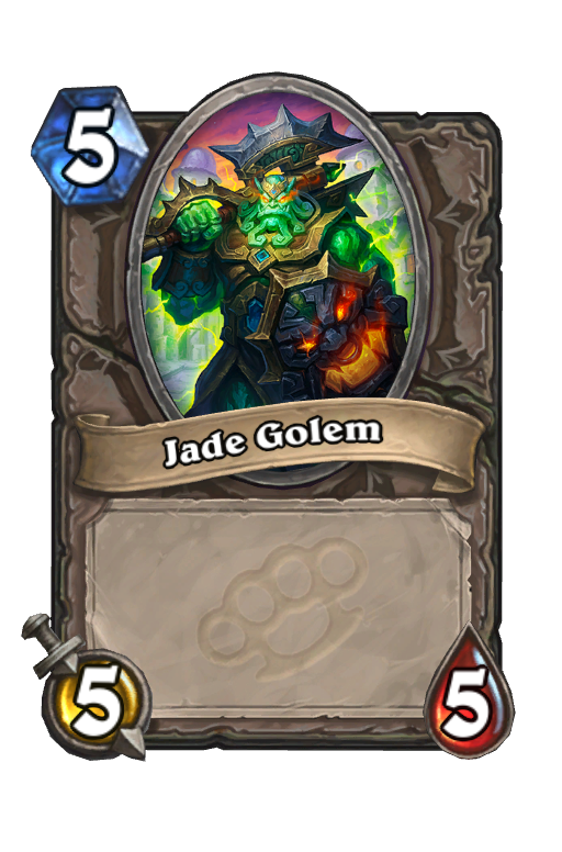 Jade Golem Hearthstone kártya