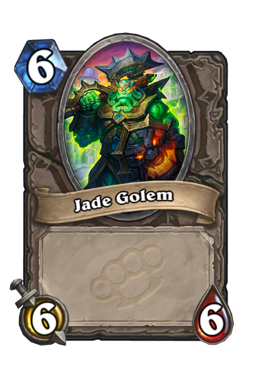 Jade Golem Hearthstone kártya