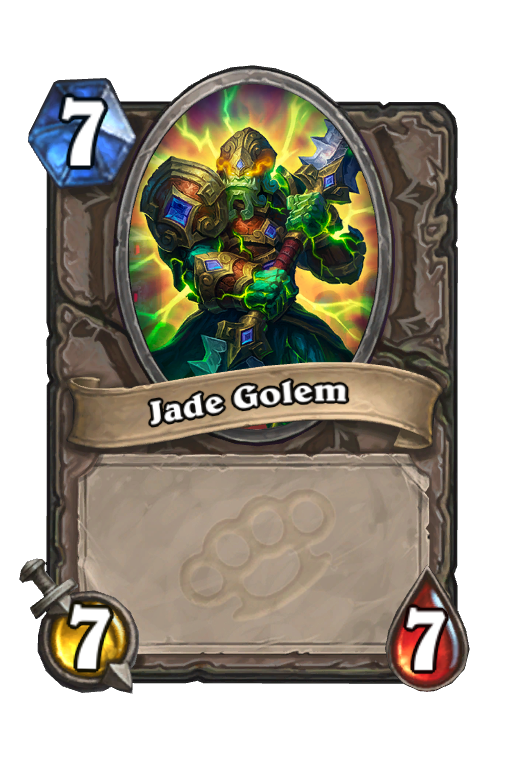 Jade Golem Hearthstone kártya
