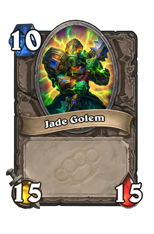 Jade Golem Hearthstone kártya