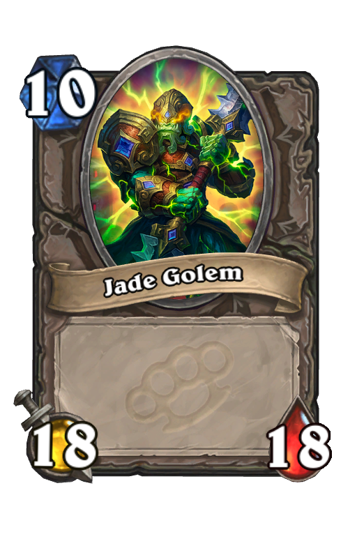 Jade Golem Hearthstone kártya