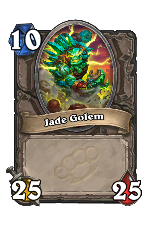 Jade Golem Hearthstone kártya