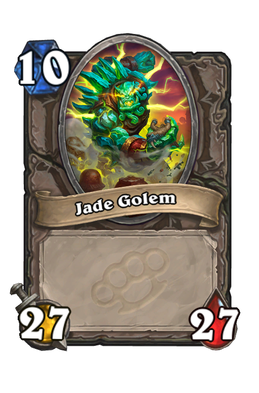 Jade Golem Hearthstone kártya