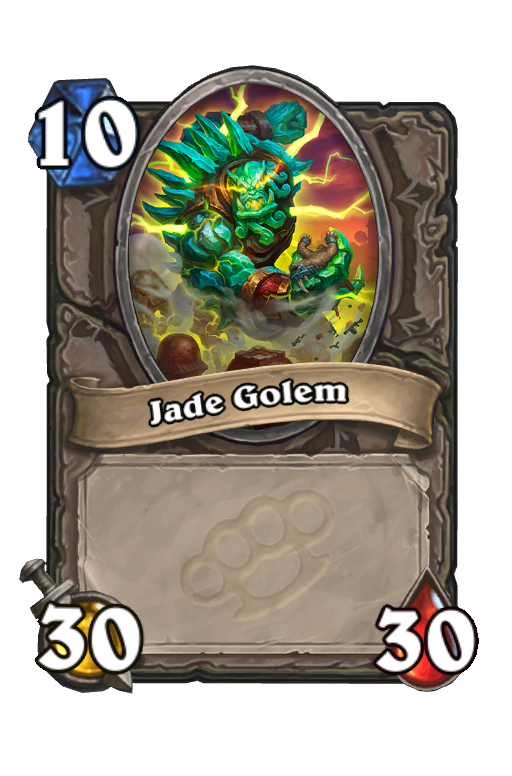Jade Golem Hearthstone kártya