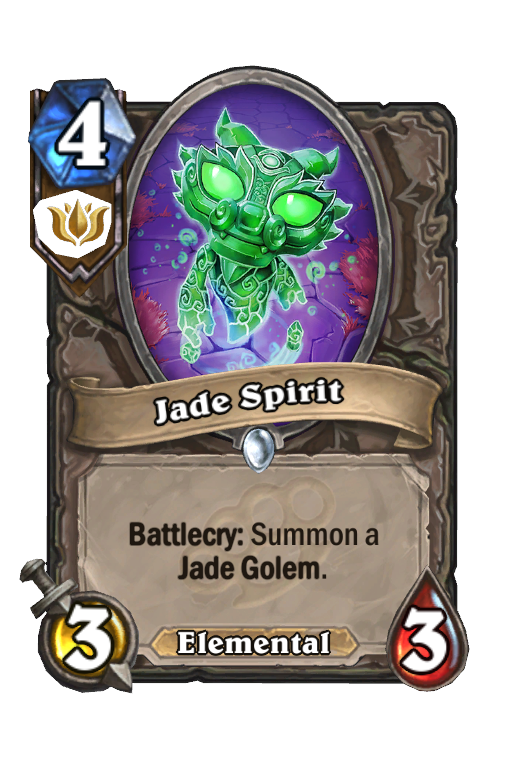 Jade Spirit Hearthstone kártya