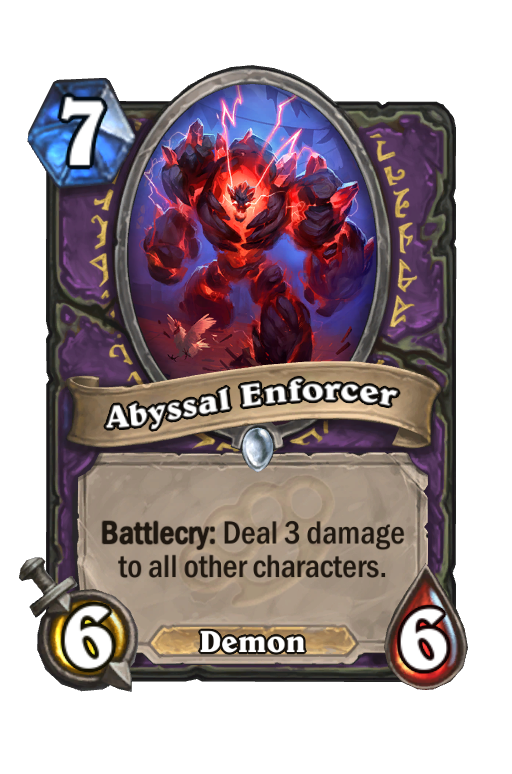 Abyssal Enforcer Hearthstone kártya