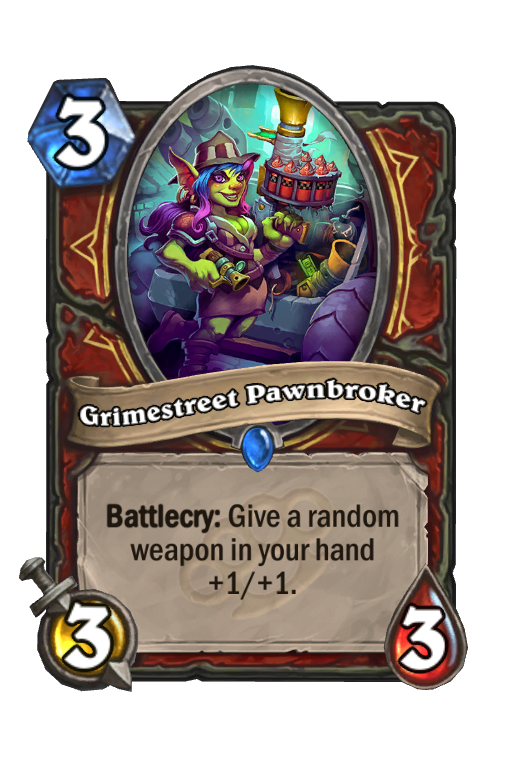 Grimestreet Pawnbroker Hearthstone kártya
