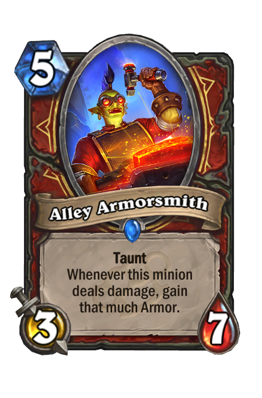 Alley Armorsmith Hearthstone kártya