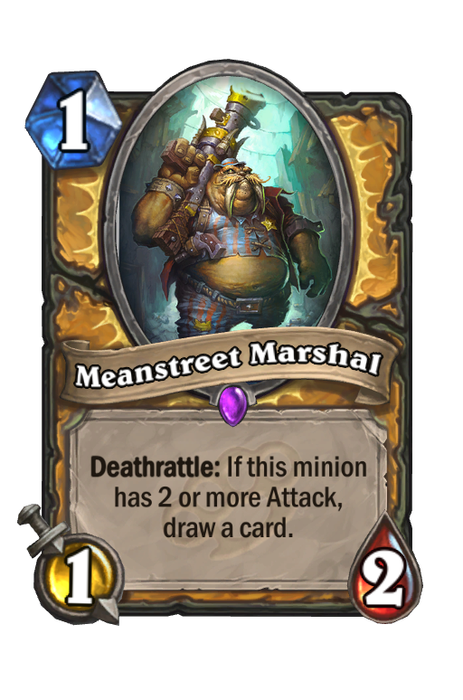 Meanstreet Marshal Hearthstone kártya
