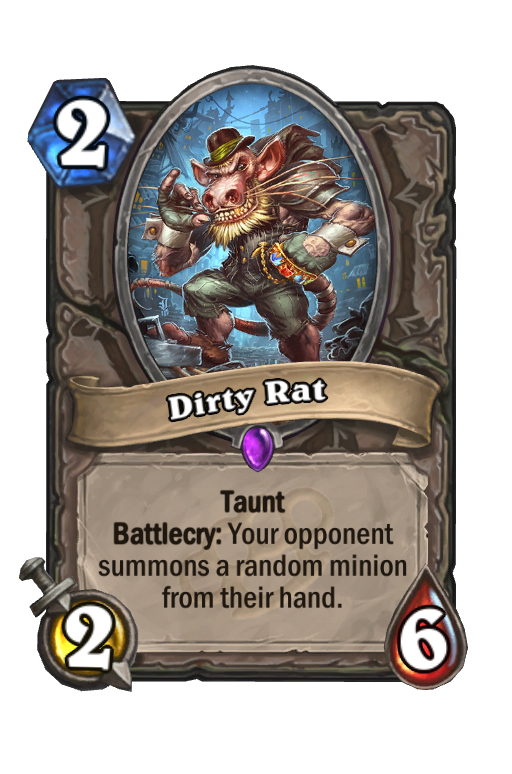 Dirty Rat Hearthstone kártya